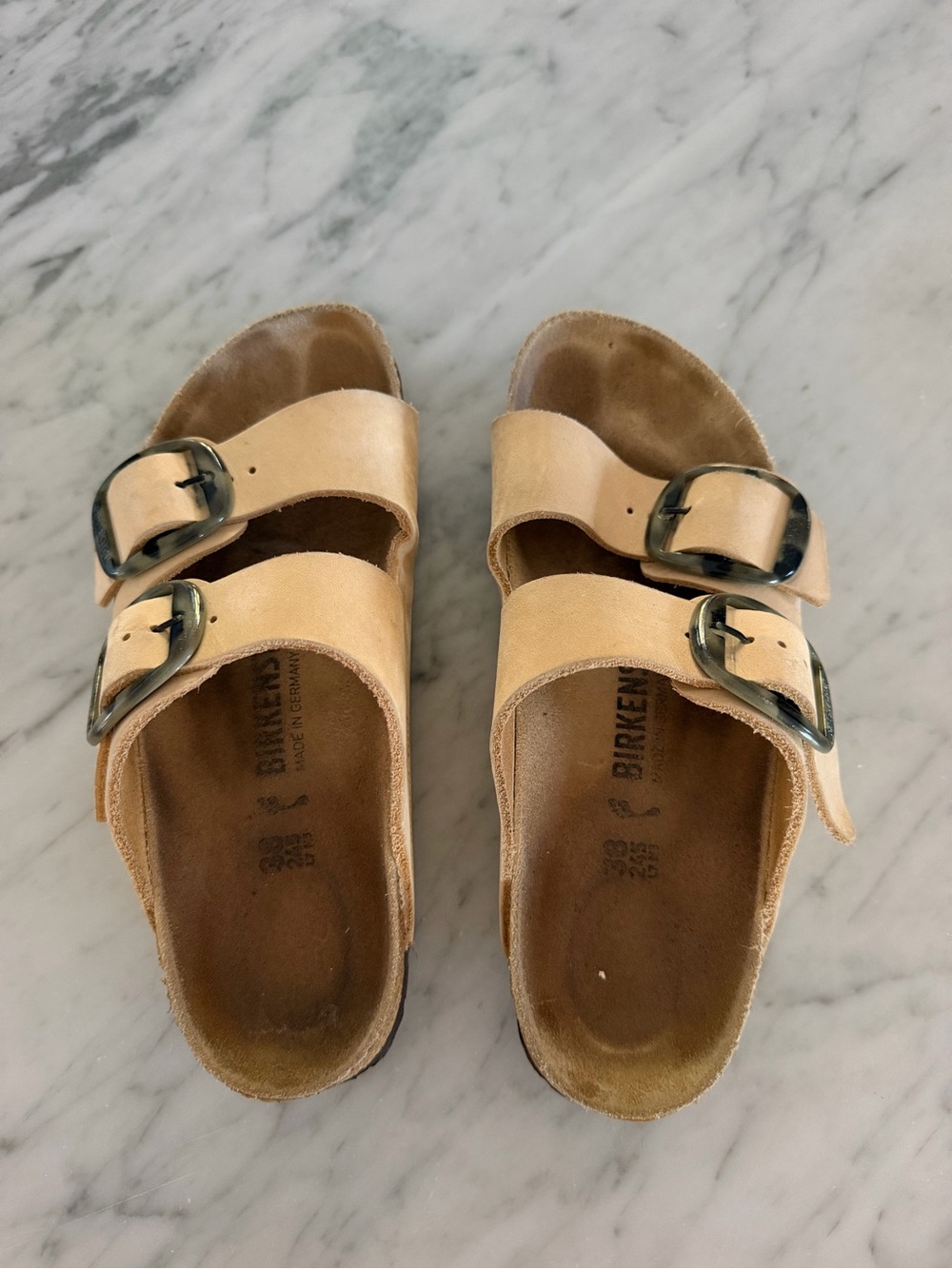 Birkenstock Arizona Two-Buckle Sandals in Natural Tan